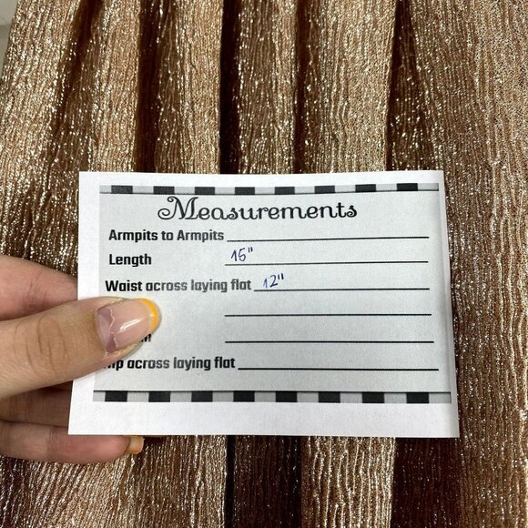 Kate Spade Gold Girls Metallic Crepe Skirt Gold Size 10 - Picture 6 of 7